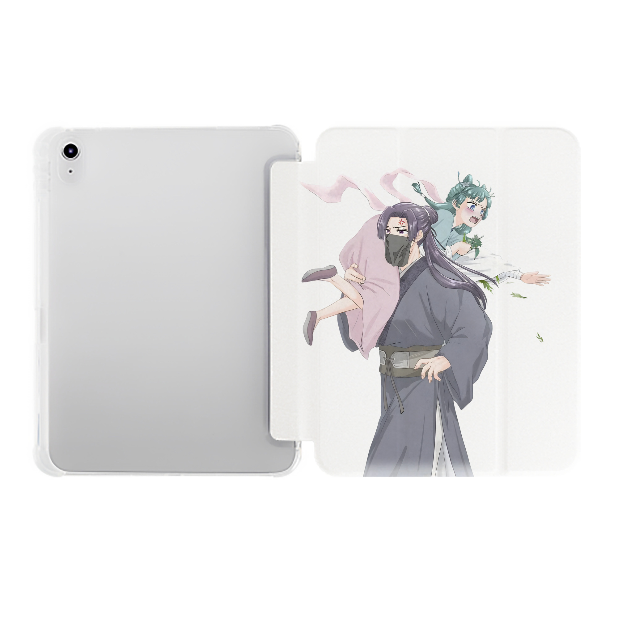 （画像用） 薬屋のひとりごと The Apothecary Diaries IPad ケース ペン収納付き 三つ折りスタンド PUレザー×シリコン 対応機種9.5/10.5/10.9インチ